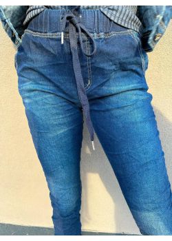 Spodnie jeansy joggery -Wanilla
